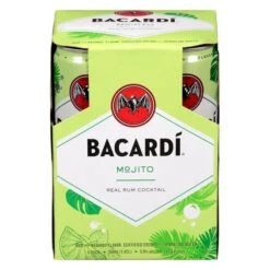Bacardi Mojito RTD Rum Cans 4-355ml