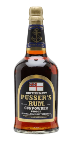 Pusser's British Navy 109Prf 'Gunpowder' Rum 750ml