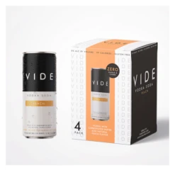 VIDE Peach Vodka And Seltzer 4-355ml Cans