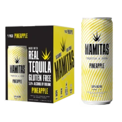 Mamitas 'Pineapple' Tequila & Soda 4-12oz Cans