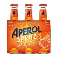 Aperol Spritz Ready To Drink Cocktail 3-200ml Bottles