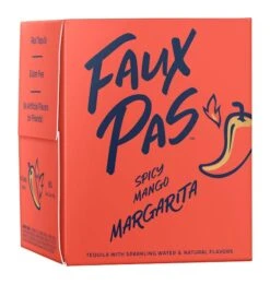 Faux Pas Cocktails Spicy Mango Margarita 4-250ml Cans