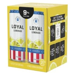 Loyal 9 Cocktails Lemonade 4-12oz Cans