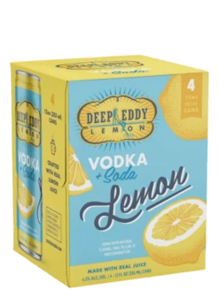 Deep Eddy 'Lemon' Vodka Soda 4-355ml Cans