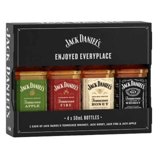 Jack Daniels Variety 4-Pack Whiskey Gift Set 50ml 2 Jack Daniels Variety 4-Pack Whiskey Gift Set 50ml -EMPIRE WINE Sales 49495