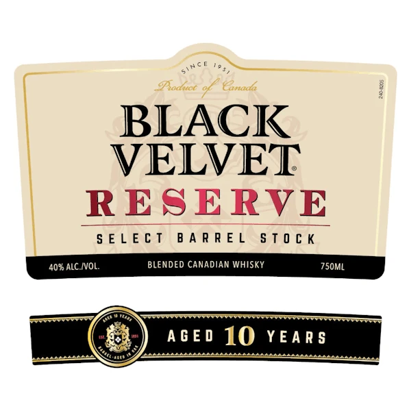 Black Velvet 10year Canadian Reserve Whiskey 1.75L 3 Black Velvet 10year Canadian Reserve Whiskey 1.75L