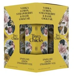 Two Chicks Sparkling Lemon Strawberry Kiss 4-355ml Cans