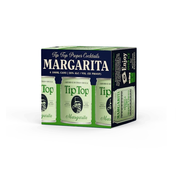 Tip Top Cocktails Margarita 4-100ml Cans 3 Tip Top Cocktails Margarita 4-100ml Cans