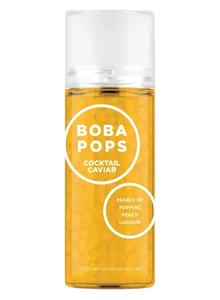Boba Pops Cocktail Caviar Peach Vodka Pearls 375ml 3 Boba Pops Cocktail Caviar Peach Vodka Pearls 375ml