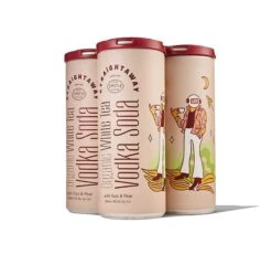 Straightaway Organic White Tea Vodka Soda 4-250ml Cans