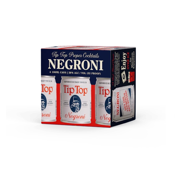 Tip Top Cocktails Negroni 4-100ml Cans 3 Tip Top Cocktails Negroni 4-100ml Cans