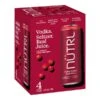 Nutrl Classic Vodka Seltzer Cranberry 4-12oz Cans