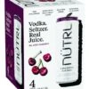 Nutrl Classic Vodka Seltzer Black Cherry 4-12oz Cans 2 Nutrl Classic Vodka Seltzer Black Cherry 4-12oz Cans -EMPIRE WINE Sales 60636
