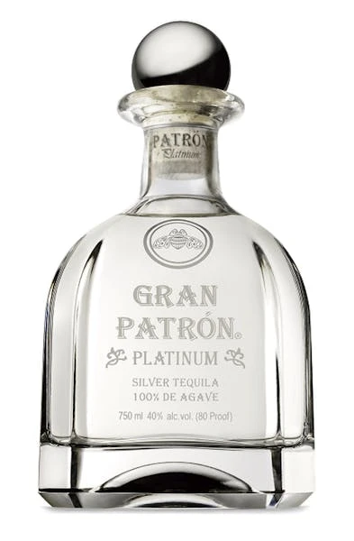 Patron Gran 'Platinum' Tequila 750ml 3 Patron Gran 'Platinum' Tequila 750ml